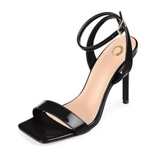 Journee Collection Womens 8.5 M Black Dorian Strappy Stiletto Heels NIB FP1 - $24.49