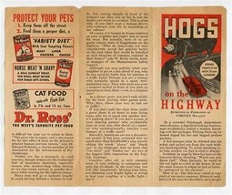 Hogs on the Highway 1930&#39;s Brochure Road Rage  - £22.16 GBP