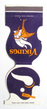 Minnesota Vikings Football Helmet Die-Cut Sports Matchbook Cover No Sche... - $1.75