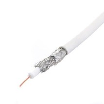 500Ft Rg6 Coax Quad Shielded Coaxial Cable Ci Pro White - £143.39 GBP