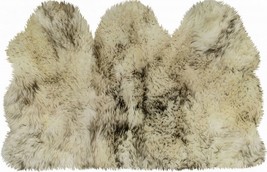 3 X 5 Brown Ombre Natural Sheepskin Area Rug - $260.49