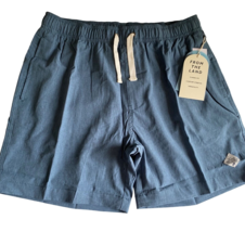 Trunks Land To Water 360 Shorts 6 in Size L Chambray Stretch TS184-25 $68 NWT - £12.48 GBP