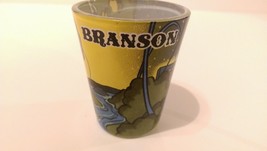 Branson Skyline Scenic Cabin Woods Fishing 2.25&quot; Collectible Shot Glass ... - £7.40 GBP