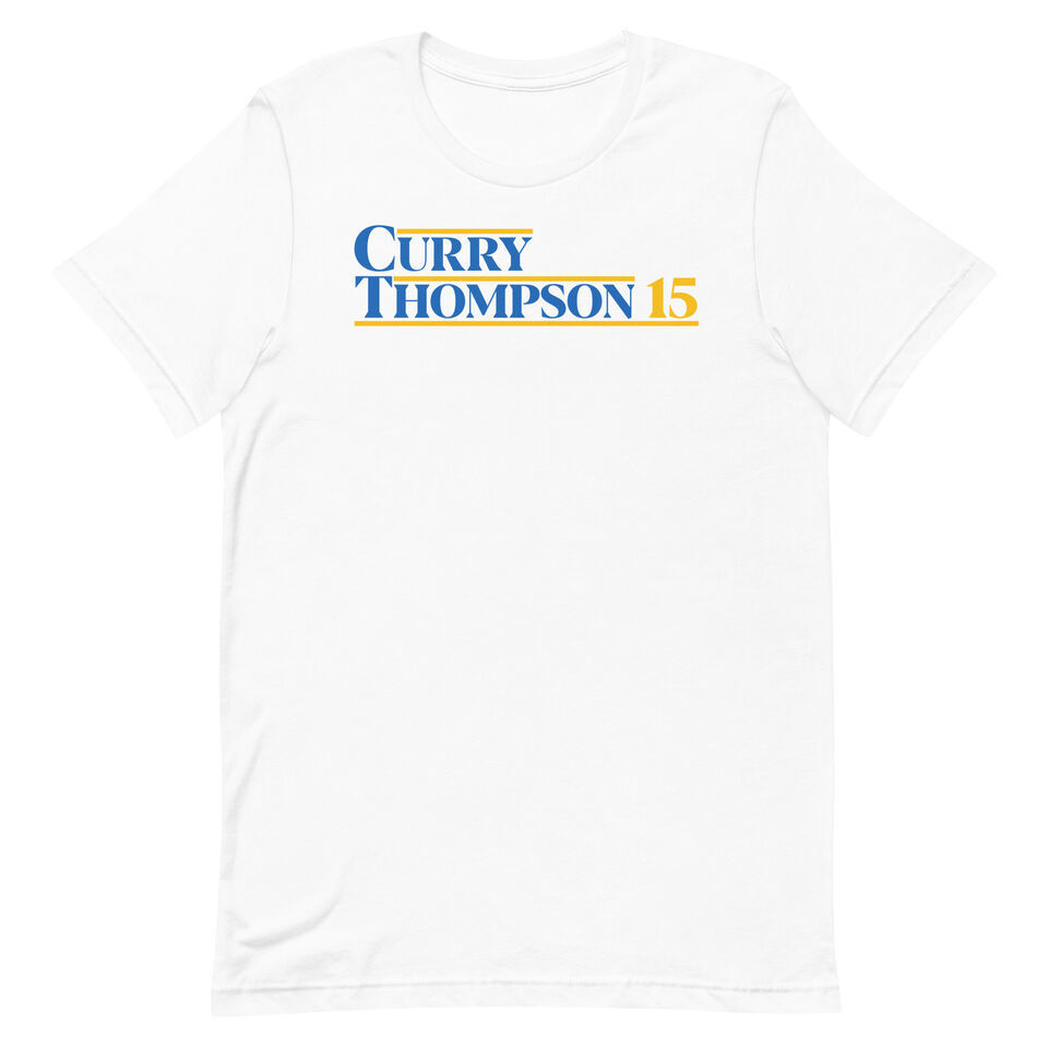 STEPHEN CURRY & KLAY THOMPSON T-SHIRT Retro 2015 Splash Brothers Basketball Duo