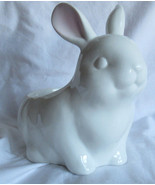 Yankee Candle Large Jar Holder J/H WHITE EASTER BUNNY ceramic - $67.19