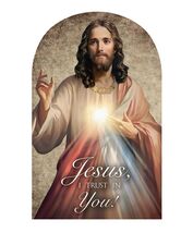 Divine Mercy &quot;Jesus, I trust in you!  8&quot; Wood Plaque, New  #AB-360/R2 - €17,98 EUR