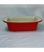 Vintage Le Creuset 13-26 Stoneware Baking Cake Rectangular Dish 11x7&quot; Ch... - $33.83