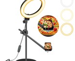 Selfie Ring Light With Stand And Phone Holder,Overhead Phone Mount With ... - $81.99