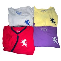 4-Express Lion Embroidered Logo V Neck Men’s Short Sleeve T-shirt Size X... - $36.65