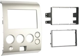 Double DIN Dash Kit for 2004-2007 Nissan Titan and Armada - Silver Finish - $54.44