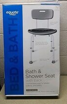 Equate Bath Chair and Shower Chair with Back - Shower Seat for Elderly, ... - $29.89