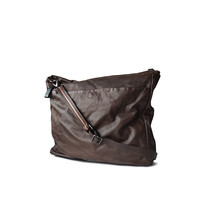 Cnc Co Stume National Bag 16&quot; Soft Brown Leather Bag - £151.90 GBP