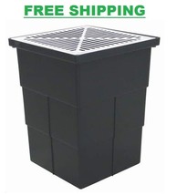 18 in. x 14 in. Storm Water Pit and Catch Basin for Modular Trench and Channel - £114.01 GBP