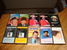 CASSETTE   LOT OF 10   EASY LISTENING   SINATRA COLE NELSON  ETC - $6.78 CAD