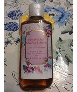Bath and Body Works STRAWBERRY SNOWFLAKES Fragrance Body Wash  10 floz - $9.08