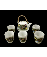 Japanese Porcelain Sake Tea Pot Set 8 Piece - $211.84 MXN