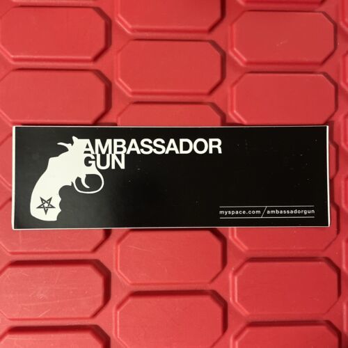 Ambassador Gun MySpace Promotional Album Release Sticker 8.25 x 2.5 Bran... - $4.49