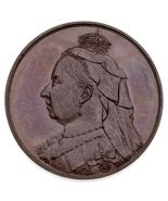 1897 Great Britain Bronze Medallion 60th Anniversary Queen Victoria&#39;s Reign - $1,533.99 MXN
