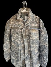 USGI M-65 Field Jacket Medium Long Digital Camo ACU Cold Weather Army Coat - £39.45 GBP