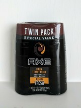 Twin Pack - AXE Dark Temptation Deodorant Body Spray (8oz Total) - New Sealed - $14.80