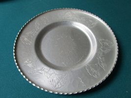 Wrought Compatible with Farberware Brooklyn NY Aluminum Platter 11 1/2&quot; Original - £29.97 GBP