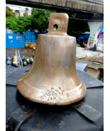 Original Nautical Antique Ship salvaged Old Heavy Brass Bell From 1952 - £397.03 GBP