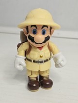 World of Nintendo Super Mario Odyssey Explorer Mario 4&quot; Figure Jakks 2018 - £8.19 GBP