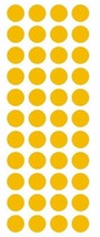 3/4&quot; Golden Yellow Round Color Code Inventory Label Dot Stickers MADE IN USA - £1.19 GBP+