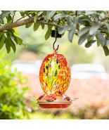 Garden Hummingbird Feeder for Outdoors Hanging, Blown Glass Hummingbird ... - $1,120.49 MXN