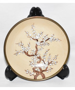 Vintage Japanese Brass over Porcelain Sakura Bowl 5.5&quot; Bowl with Cherry ... - £7.99 GBP