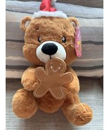 KellyToy TeddyBear Christmas Sugar Loaf Plush Animal 13&quot; Gingerbread Man... - $27.34 CAD