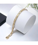 Two Tone Mens Gold Bracelet-Gold Chain Bracelet-Jewelry For Men - $1,900.00