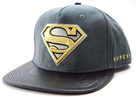 DC Comics Officially Licensed Active Chrome Superman Snapback Cap Hat  Gray - £16.66 GBP
