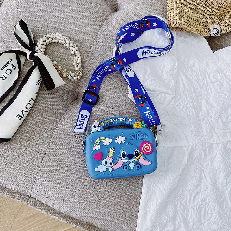 New Disney Stitch Shoulder Bags for Children Cartoon Mickey Mouse StellaLou Sili - £13.14 GBP