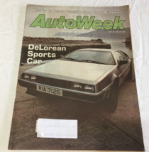 AutoWeek magazine vintage issue April 20 1981 Delorean sports car cover - $19.75