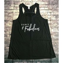Fierce &amp; Fabulous Racerback Tank Top Workout Exercise Gear Gym Running NWOT - $452.30 MXN