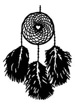 Picniva dreamcatcher style3 removable Vinyl Wall Decal Home Dicor - £6.84 GBP