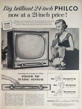 Vintage 1954 Philco Television TV Finger Tip Tunning System Full Page Ad 823 - £5.53 GBP