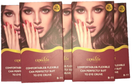 Lot of 5 Crwahie 10 Pairs Natural Eyelashes, Reusable Microfiber False Lashes - $21.73