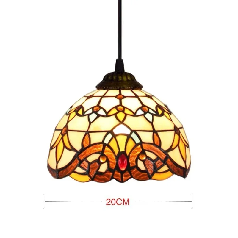M balcony mediterranean light fixtures european retro tiffany colorful glass chandelier thumb200