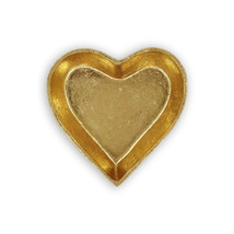 7&quot; Gold Heart Cast Iron Handmade Vanity Tray - $1,080.46 MXN