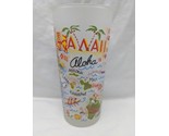 2009 Catstudio Aloha Hawaii Frosted Glass Cup 6&quot; - £28.18 GBP