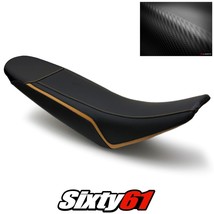 Suzuki DRZ400 Seat Cover 2000-2018 2019 2020 Front Black Gold Luimoto Carbon - £112.85 GBP