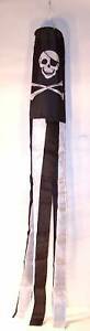 NEW SKULL X BONE WINDSOCKS wind sock  wind chimes boat - $6.64