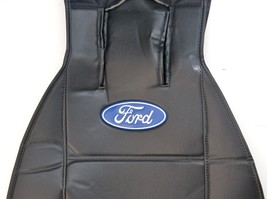 Ford Truck Oval Logo Embroidered Leather Seat Cover Set 5811 - £47.62 GBP