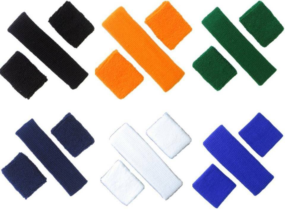 1 Set 3-Piece Sports Hair Bands HeadBand Wrist Bands Sweatbands - $2.99