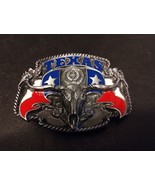 NEW Vintage Siskiyou Republic of Texas Flag Longhorn Belt Buckle Lone St... - $86.62