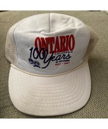 Vintage Hat Cap Adjustable Mesh 1991 City Of Ontario California 100 Years - £3.63 GBP