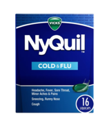 NyQuil ~ Cold And Flu 16 Liquicaps ~ Exp 2025+ - $17.58 CAD