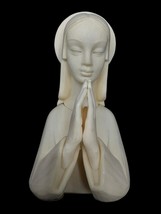Vintage Celluloid Virgin Mary Madonna Halo Praying Bust 1950s Christian ... - $24.00